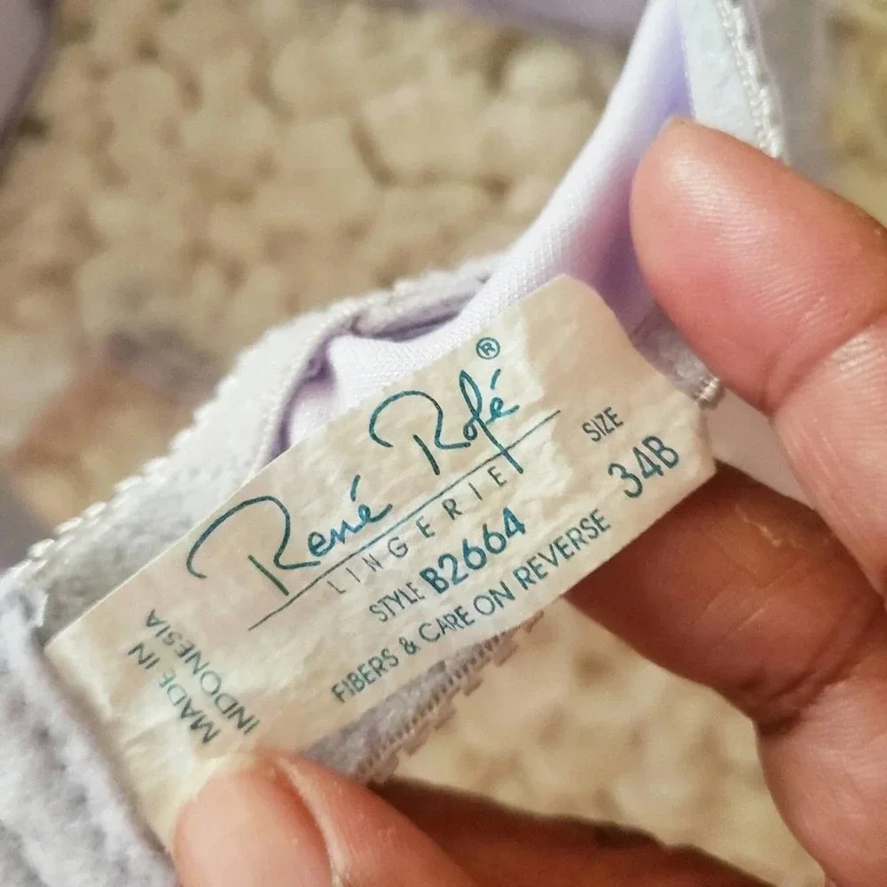 SALE! Rene Rofe Bra | Lavender | Padded | 34B - Picture 4 of 4